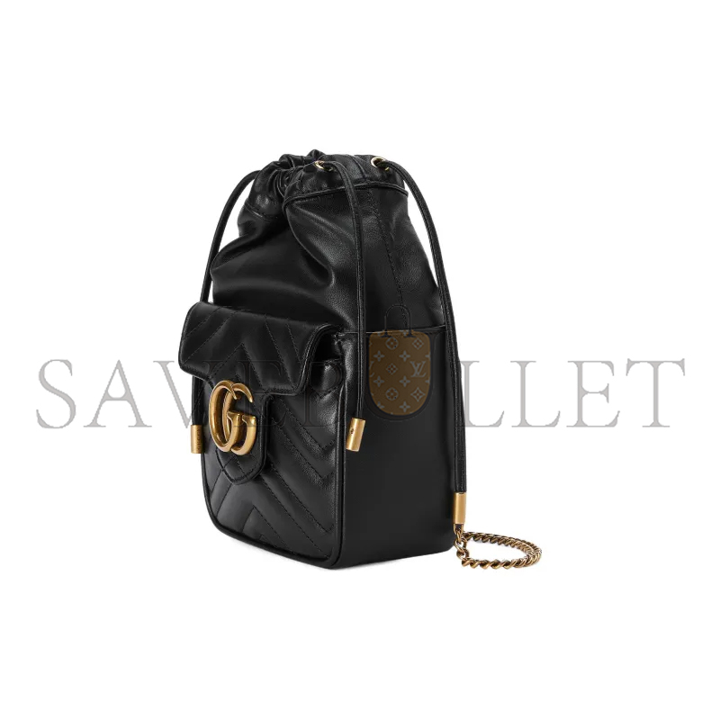G*u*i gg marmont mini bucket bag 746433 (20*14.5*7.5cm)